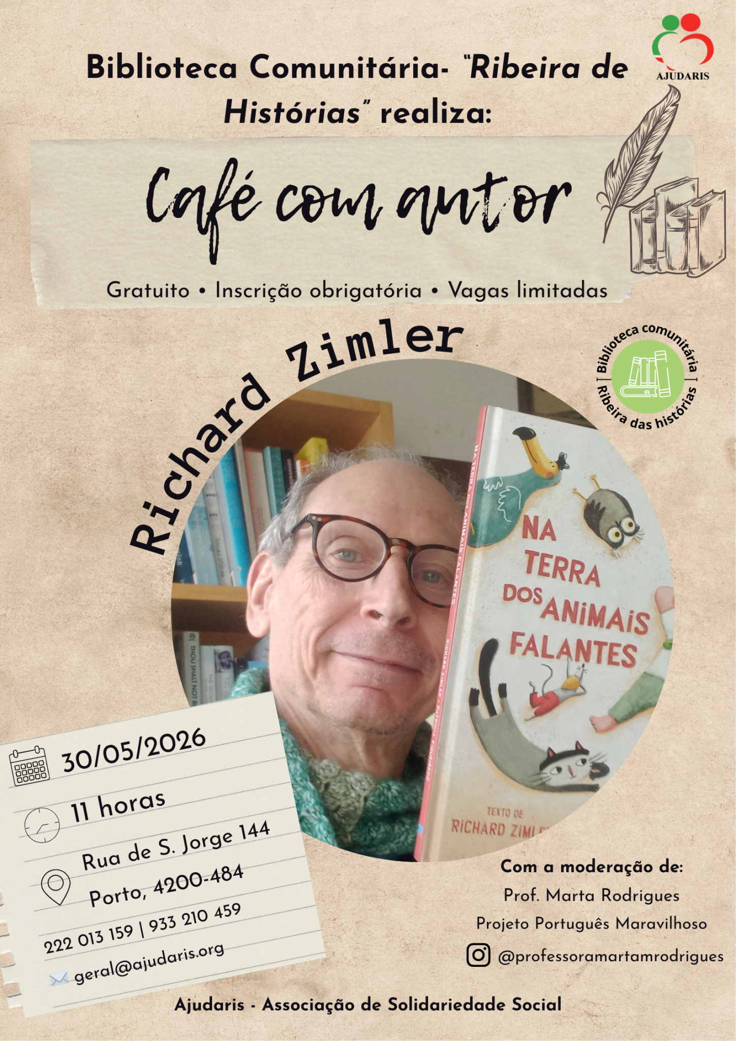 Cartaz Café com autor