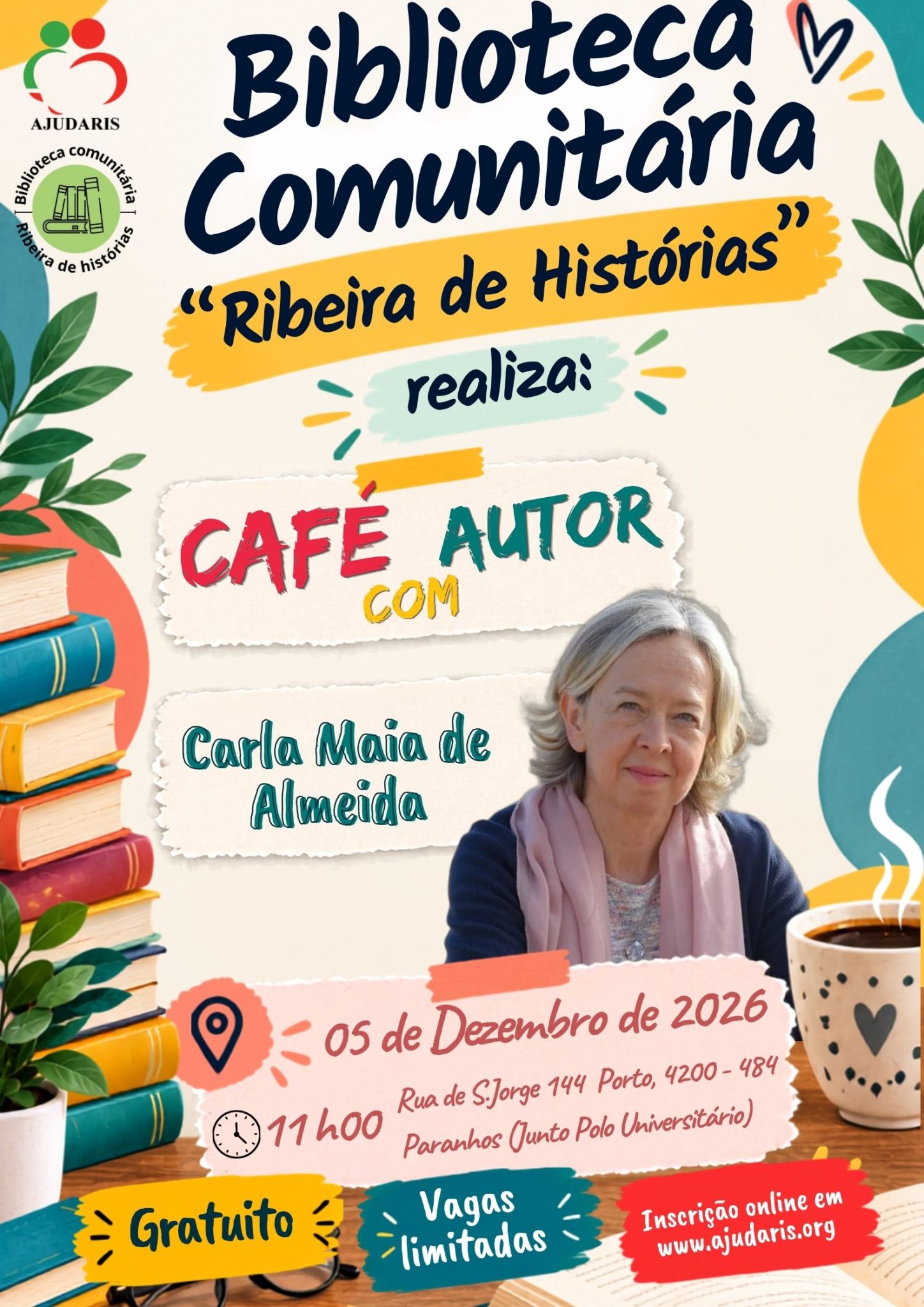 Poster de Café com Autor_carlaAlmeida